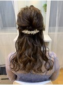 ふわふわハーフアップスタイル【ヘアセット/新横浜】