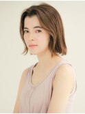 ひし形/ボブウルフ/Aバング/シアベージュ【新宿/新宿駅西口】