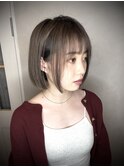 【町田/Luxo by Afinar】ミルクティーカラー×ミニボブ