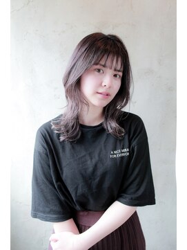 フィルドール(fild'or) 〈韓国風くびれミディ〉シースルーバング×透け感カラー