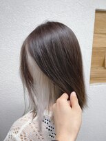 アジールヘア 所沢プロペ通り店(agir hair)&nbsp;インナーホワイト10代20代30代インナーカラー