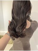 【鈴木那奈】暗めグレージュヘア