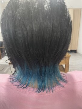 シエル 千葉店(CIEL) インナーカラー＊ターコイズブルー