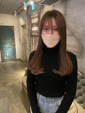 髪質改善と縮毛矯正の専門店 サンティエ(scintiller) 柔らかベージュカラー