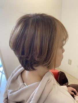 ヘアーリゾートラシックアールプラス(hair resort lachiq R+) 《R+》大人のフェイスフレーミング/脱白髪染め/40代/ショート