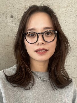 ノイ(noi) 顔周りレイヤーカットグレージュカラーくびれボブベージュカラー