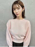 外ハネスタイル　ボブカット　ミディアム　カジュアル