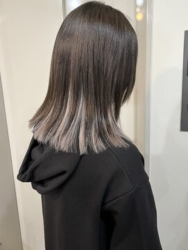 イチエ(icie) インナーカラー　ホワイトベージュ