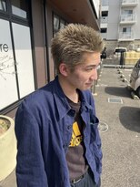 ボブ 金沢(BOB)&nbsp;10代20代 メンズ スパイキーショート ブリーチ メンズカット