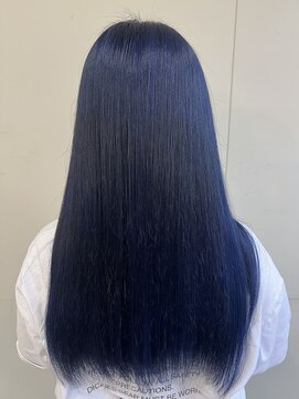 プティシュシュ(petit chou chou) 艶髪ネイビーブルー