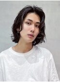 メンズロングパーマ渋谷スパイラルパーマメンズボブウルフパーマ