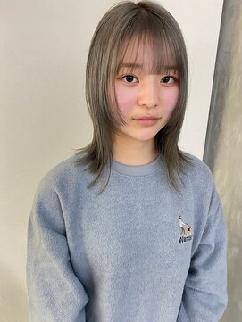 ソイ 下北沢(soi) グレージュ_ミディアムレイヤー_ダブルカラー_下北沢