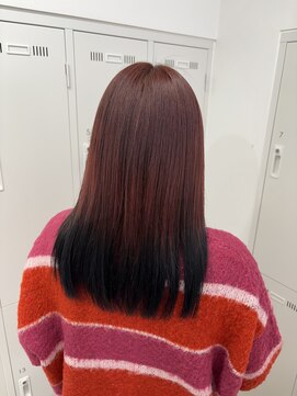 アッシュ 下北沢店(Ash) ブリーチなしダブルカラーでデザインカラー