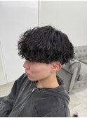 波巻きパーマ