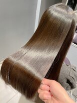 髪質改善トリートメント*美髪縮毛矯正*グレーベージュ*白髪染め