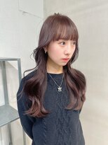 フェブ(fev)&nbsp;［fev_otoha］透けるlavender greige＋ layer cut