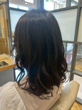 ヘア ルーナ バイ アプリーレ(hair lune by Aprire) 大人可愛い20代30代おすすめアッシュブラウンウェーブミディアム