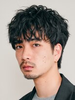 テン 心斎橋(tenn.)&nbsp;心斎橋シャドウパーマメンズマッシュウルフカット波巻きパーマ
