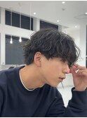 波巻きシャドウパーマ/シャドウパーマ/波巻きパーマ/マッシュ