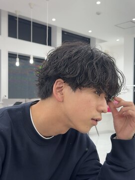 アビー ランシェル(ABEY LENCIEL) 波巻きシャドウパーマ/シャドウパーマ/波巻きパーマ/マッシュ