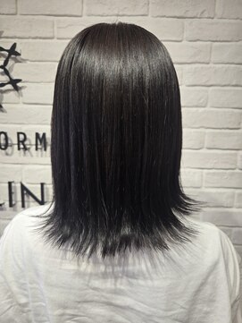 ヘア スパ ビューティー エールフォルム(HAIR SPA BEAUTY YELLFORME) スモーキーアッシュ×外ハネボブ