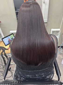 ファビ 渋谷(Fab) くびれヘア/暗めカラー/アプリコットオレンジ/縮毛矯正