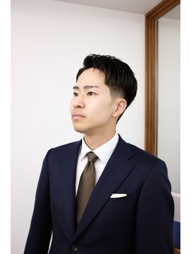 パストアンドニュー(past and new) 七三分け ツーブロック