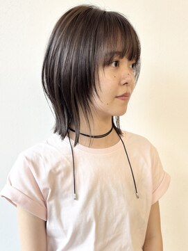 モリオフロムロンドン 松戸店(Morio from London) 【モリオ松戸 石山】くびれ外ハネボブレイヤーボブ透明感カラー