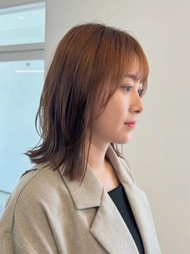 ミルヘアデザイン(mil hair design) ボブ　ミルクティーベージュ　艶髪　髪質改善カラー　ショート