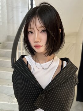 サイン 韓国ボブ 渋谷(SIGN) お洒落なレイヤーカット韓国ボブレイヤーボブ渋谷タッセルボブ