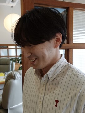 ディッセンバー 伊勢崎(December) メンズショート/センターパート/パーマ/ニュアンスパーマ