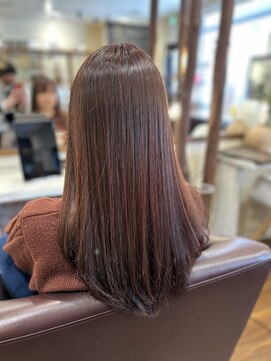 五感鷹匠 髪の診療所 ツヤツヤピンクブラウン