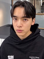 ソアメンズ 渋谷(soar men's)&nbsp;韓国風◎黒髪センターパート×カルマパーマ