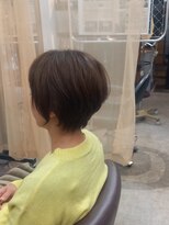 ノマニカ バイ ルレーヴ 池田店(noma-nika by Le reve)&nbsp;耳かけ丸みショート×艶ブラウン