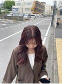 ミルクティーブロンド/ダークブルー/デジタルパーマ/千葉駅