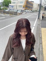 フィット ヒュー 千葉(fit hue) ミルクティーブロンド/ダークブルー/デジタルパーマ/千葉駅