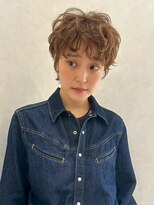 イーストハムアネーロ(EAST HAM anello)&nbsp;ショートデザインパーマ/ライトベージュアッシュ