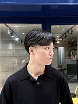ティーヘア(t.hair) 曲がる縮毛矯正/センターパート/フェザーショート/刈り上げ
