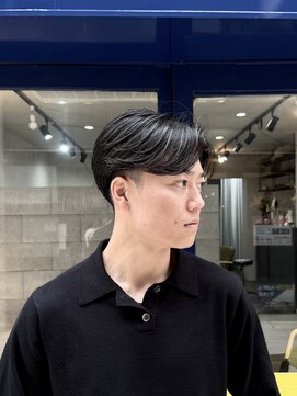 ティーヘア(t.hair) 曲がる縮毛矯正/センターパート/フェザーショート/刈り上げ