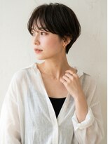 ヘアーメイクパウダー 天王寺寺田町店(Hair make powder) 大人可愛い20代30代40代小顔ひし形ハンサムショート丸み前下がり
