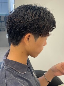 エルマーク 本山(L-MARK) マッシュヘア/黒髪/メンズカット/men's/フェザーパーマ