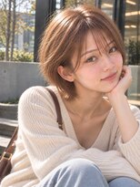 フレイムス ヘアアンドリラックス 大宮東口店(Frames)&nbsp;ショートボブ髪型20代30代40代50代前髪あり前髪なし面長丸顔大宮