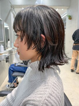 テトヘアー(teto hair) ボブウルフ、ミディアムウルフ、ミディアムヘア