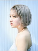 切りっぱなし×ハイトーンミニボブ　[新宿三丁目]