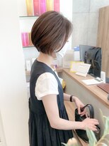 ピークス(PEAKS)&nbsp;大人ボブ/大人ショート/前下がりボブ/かきあげ前髪/丸みショート