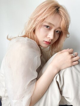 エミス バイ メルト 吉祥寺(emis by melt) 【堀惠洋平】ペールオレンジレイヤーミディアム20代30代40代