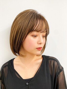 エアー 横浜(AIR) 【長谷川】王道ナチュラルボブインナーカラー