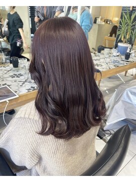 ヘアサロン ガリカ 表参道(hair salon Gallica) 大人可愛いラベンダーココア/ブリーチなしダブルカラー