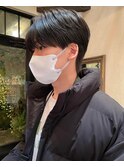  【お客様ヘア】大人気メンズスタイル！シースルーマッシュ 黒髪