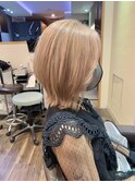 #ハイトーンベージュ#くびれボブ